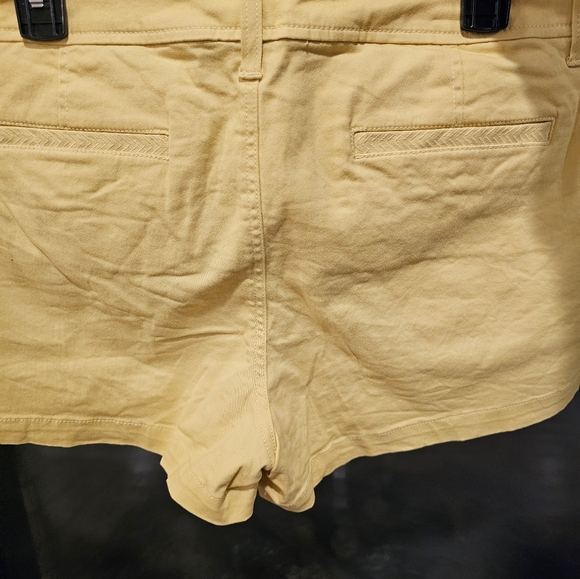 Market & Spruce Size 12 Yellow Dress Shorts - Picture 5 of 5